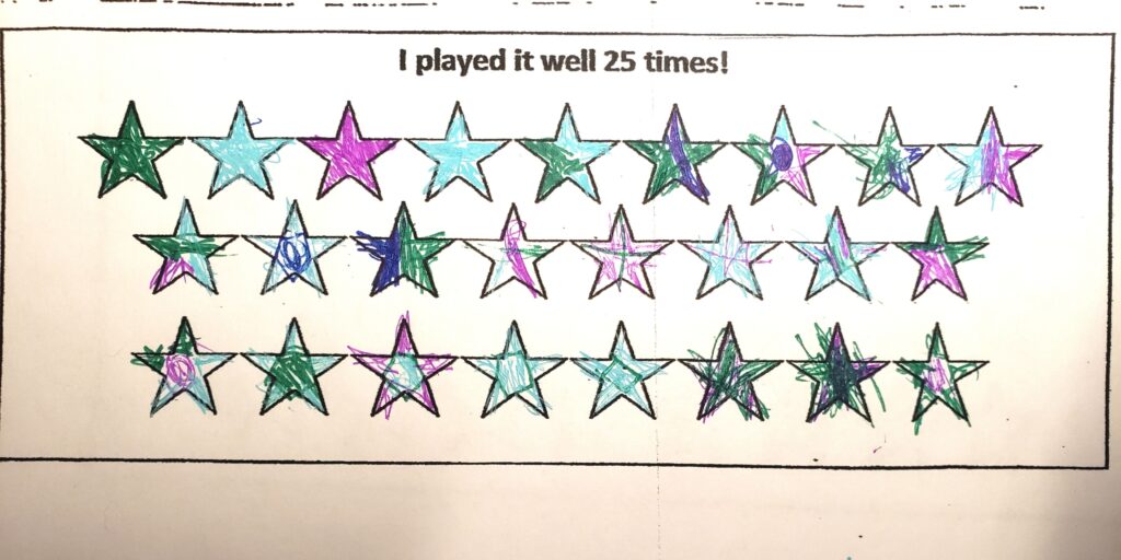 pre-twinkle pieces star chart